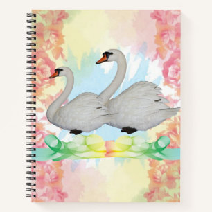 Flore de cygne Carnet spirale