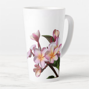 Flore de la plumeria, photo Latte Mug