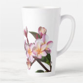 Flore de la plumeria, photo Latte Mug (Droite)