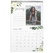 Flore de l'Albâtre | 12 Calendrier photo avec note (Jan 2027)