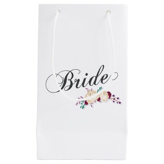 Flore de mariée simple et élégante | Sac cadeau (Devant)