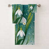 Flore de neige des bois. Fleurs De Neige. (En situation)