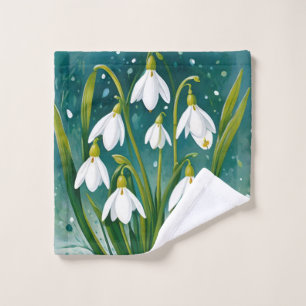 Flore de neige des bois. Fleurs De Neige.