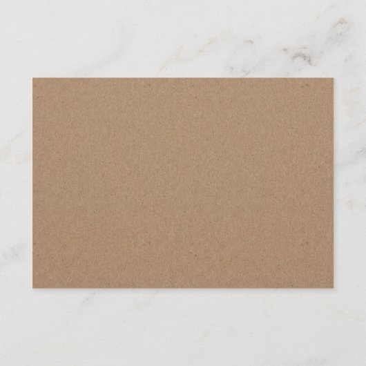 Flore de pêche en papier Kraft | Conseil Mariage (Dos)