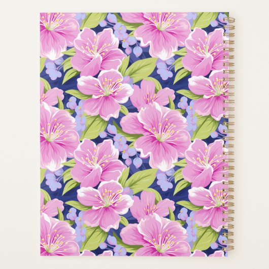 Flore de périwinkle, rose et de chaux (Dos)