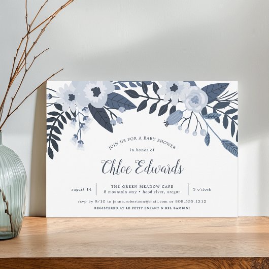 Flore Delft | Invitation baby shower