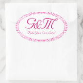 Flore Étiquette personnalisable (Sac)