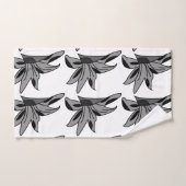 Flore fleur sauvage (Serviette à main)