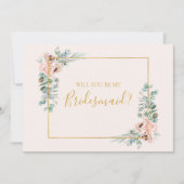 Flore floue | Carte de proposition Pastel Bridesma (Devant)