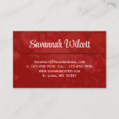 Flore foncée et Carte de visite de fruits (Dos)