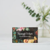 Flore foncée et Carte de visite de fruits (Debout devant)