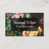 Flore foncée et Carte de visite de fruits (Devant)