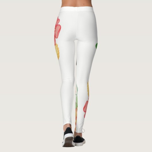 Flore Golf Balls Leggings Golfer (Dos)