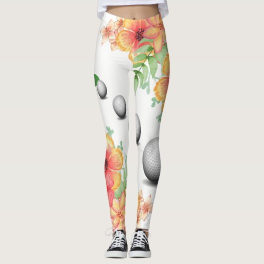 Flore Golf Balls Leggings Golfer (Devant)