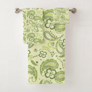 Flore Green Paisley