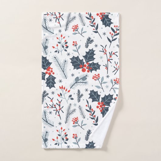 Flore hivernale (Serviette à main)