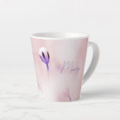 Flore Lilac souple Imprimer Petite Mug Latte (Angle droit)
