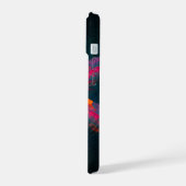 Flore Mandala Flowers Orange Red Blue Abstract (Côté gauche)