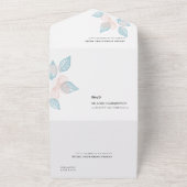 Flore minime tout en un Faire-part de mariage (Dehors)