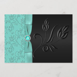Flore noire et aquatique, Faire-part de mariage de