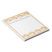 Flore orange personnalisée à partir du Bloc-notes (Incliné)