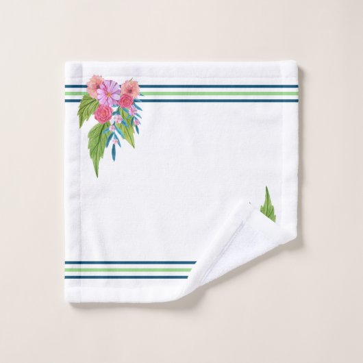 Flore printanière (Gant de toilette)