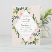 Flore printanière | FAIRE-PART DE MARIAGE (Debout devant)