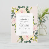 Flore printanière | FAIRE-PART DE MARIAGE (Debout devant)