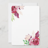 Flore printanière | Invitation (Dos)