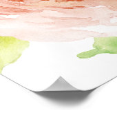 Flore romantique | Grande Affiche de bienvenue Mar (Coin)