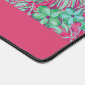 Flore rose pâle et verte rétro (Coin)