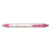 Flore rose personnalisée avec stylo de nom (Dos)