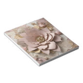Flore Rose poussiéreuse - Bloc-notes (Incliné)