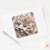 Flore Rose poussiéreux - Sticker (Enveloppe)