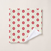Flore rouge (Gant de toilette)
