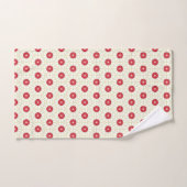 Flore rouge (Serviette à main)
