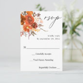 Flore rouge et orange no Repas RSVP (Debout devant)