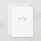 Flore rouge et orange no Repas RSVP (Dos)