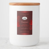 Flore rouge foncé Étiquettes Hawaii Fleurs Logo (Devant)