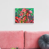 Flore rouge - Om Peinture en toile (Insitu(Salon))