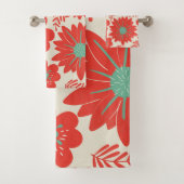 Flore rouge Vintage rétros (En situation)