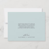 Flore rustique | CARTE DE REMERCIEMENTS (Dos)