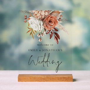 Flore Rustique En Terracotta Bienvenue Au Mariage