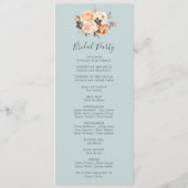 Flore rustique | Programme de mariage de monnaie (Dos)