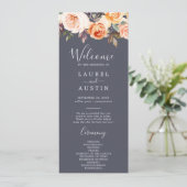 Flore rustique | Programme de mariage violet (Debout devant)