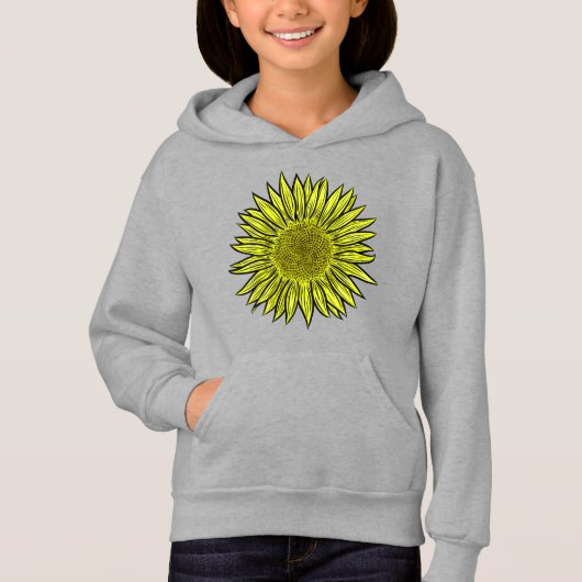 Flore Rustique Tournesol Jaune Main tirée (Devant)