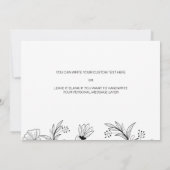 Flore simple à mon père sur ma carte de jour de ma (Dos)