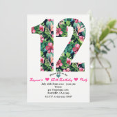 Flore tropicale 12 12e anniversaire Invitation de  (Debout devant)