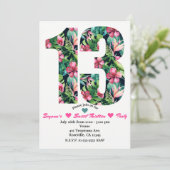 Flore tropicale 13 13e anniversaire Invitation de  (Debout devant)