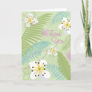 Flore tropicale Carte de remerciements - Illustrat